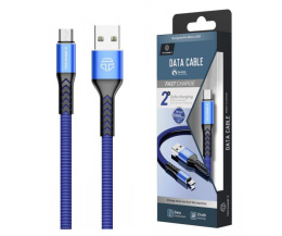 Kabel Micro USB 2.0 2A 1m GRANATOWY szybkie ładowanie TECHANCY TB1647