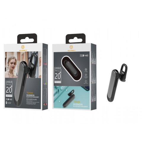 Zestaw słuchawkowy do ucha HD Bluetooth CZARNY TG5303 Zestaw słuchawkowy do ucha HD Bluetooth CZARNY TG5303