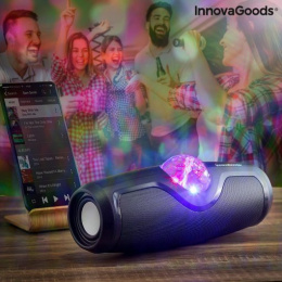 Bezprzewodowy głośnik TUBA z projektorem oświetleniem InnovaGoods V0103339