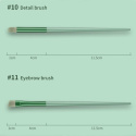 ZESTAW 13 PĘDZLI DO MAKIJAŻU ETUI PUDEŁKO FIOLET